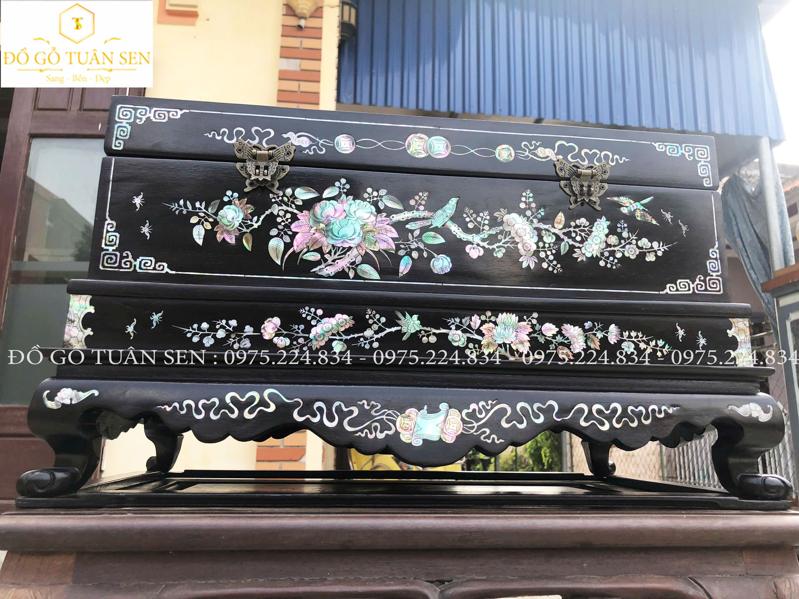 Hình ảnh Tráp gỗ khảm ốc